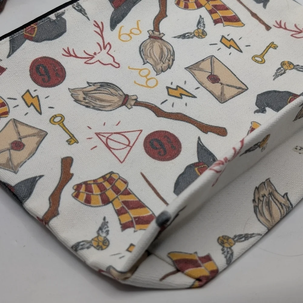 Magic Themed‎ Canvas Pouch with Wizard Icons